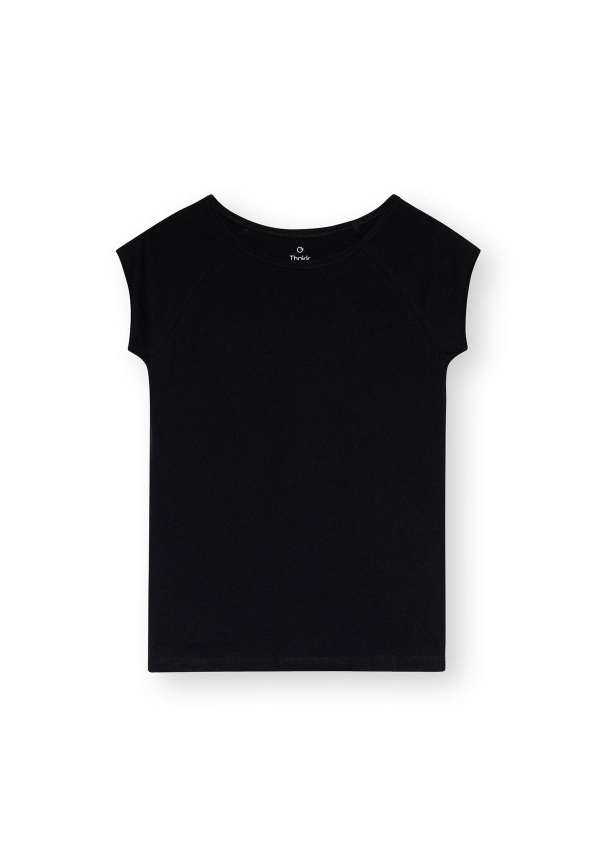 TT04 Cap Sleeve T-Shirt black 180 g/m² (GOTS, vegan)