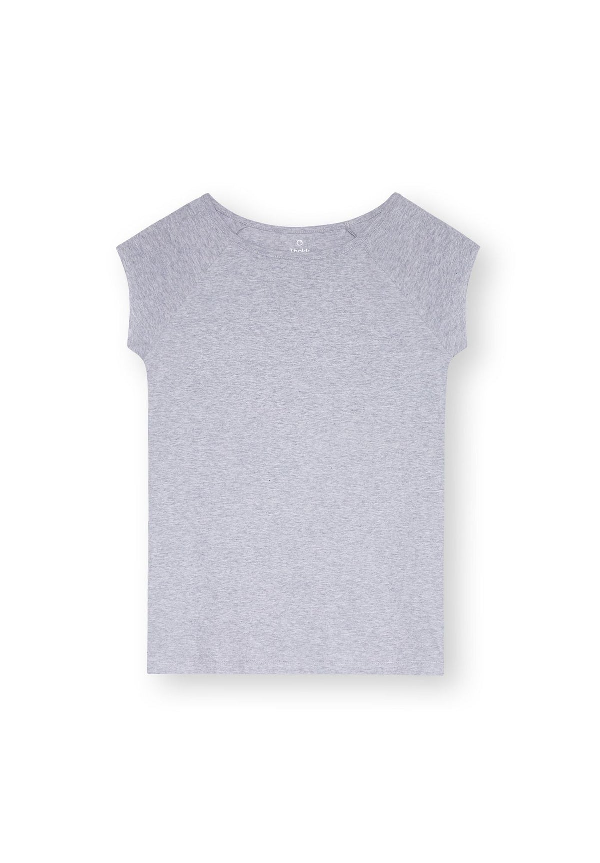 TT01 Cap Sleeve T-Shirt grey melange 145 g/m² (GOTS, vegan)