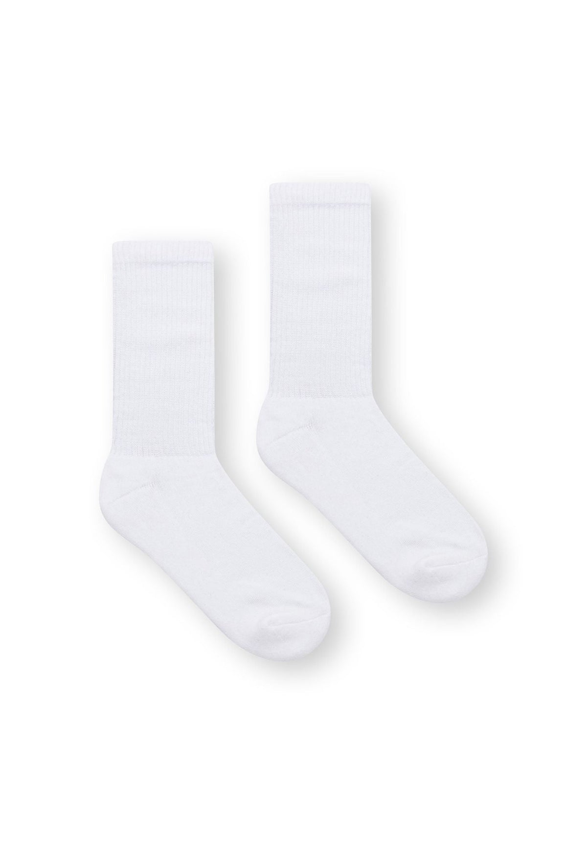 2er-Pack Crew Socken Weiß (GOTS, Fairtrade, Vegan)