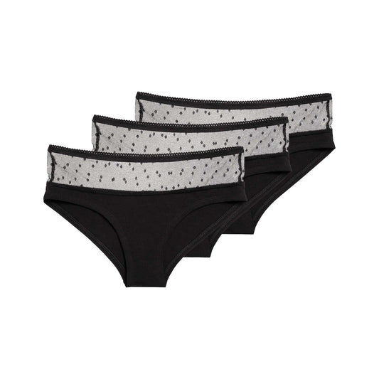 3 Pack TT21 Panty Netlace Black (GOTS)