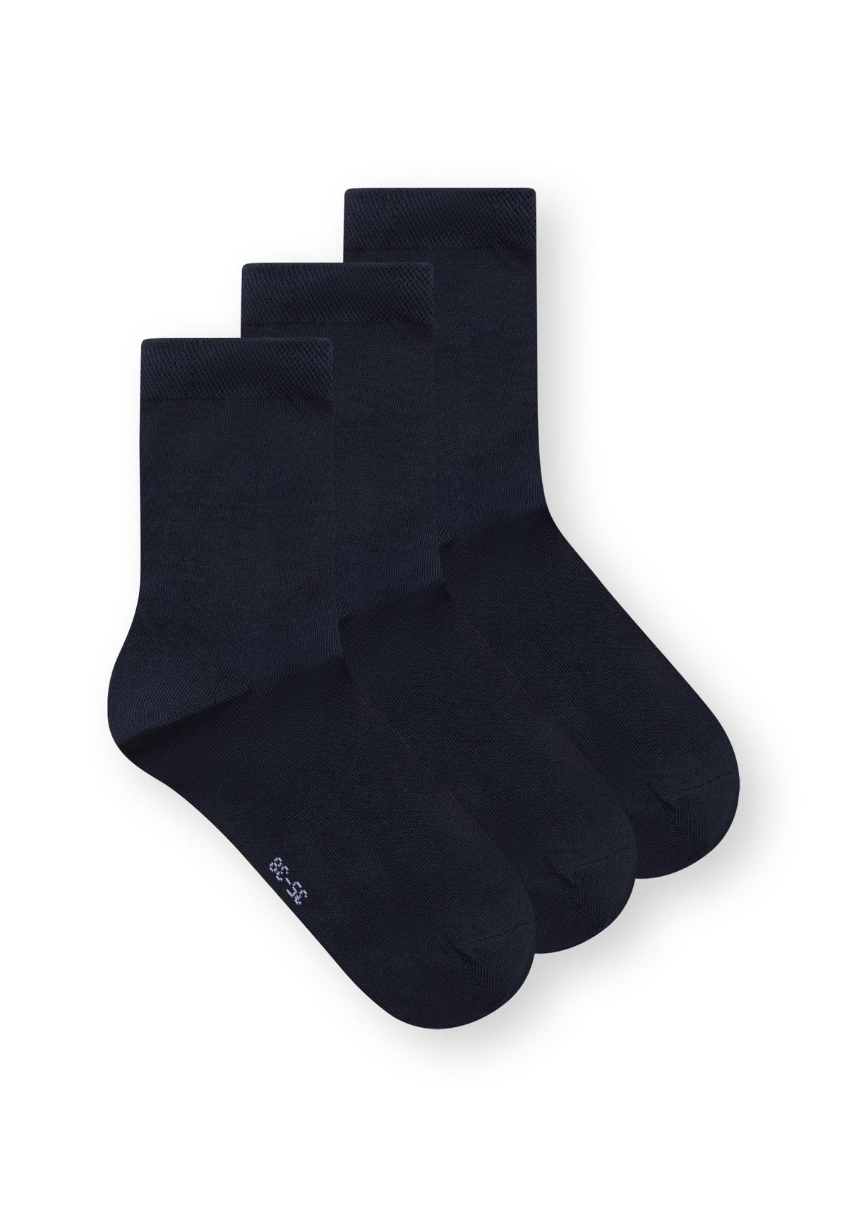 3er-Pack Mid Socks Socken Midnight (GOTS, Fairtrade, Vegan)