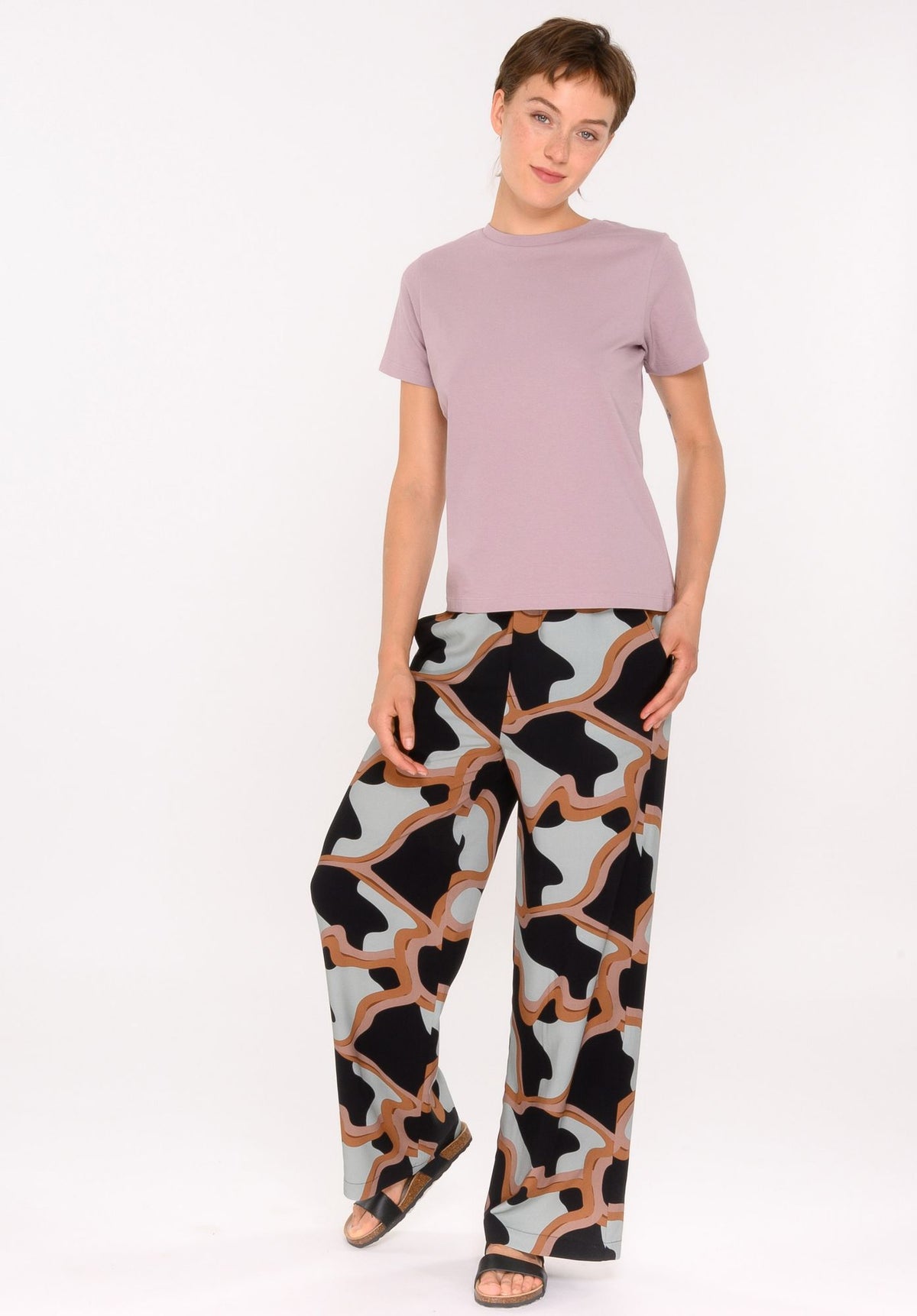 TT85 T-Shirt dark mauve (GOTS, vegan)