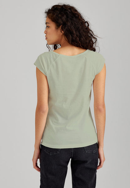TT01 Cap Sleeve T-Shirt desert sage 145 g/m² (GOTS, vegan)