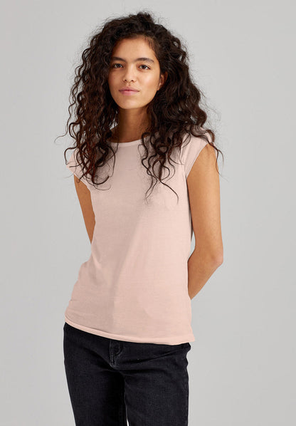 TT01 Cap Sleeve T-Shirt peach dust 145 g/m² (GOTS, vegan)