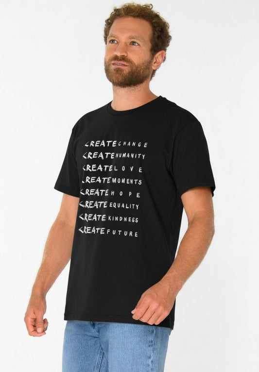 TT02 T-Shirt Create black (GOTS, vegan)
