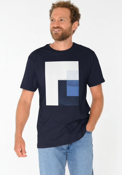 TT02 T-Shirt Cubes midnight (GOTS, vegan)