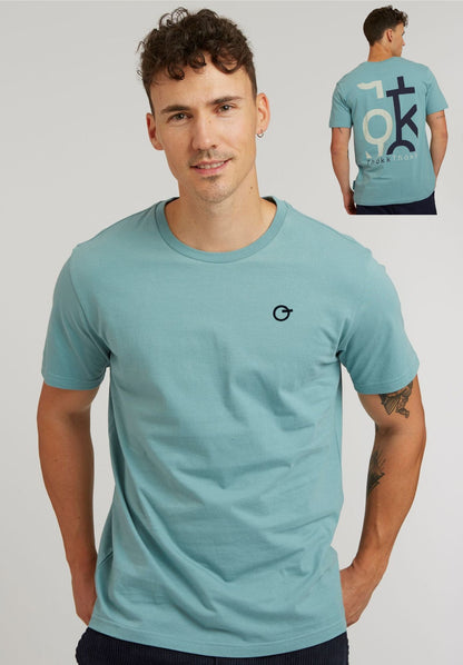 TT02 T-Shirt Five Letters soft moss (GOTS, vegan)