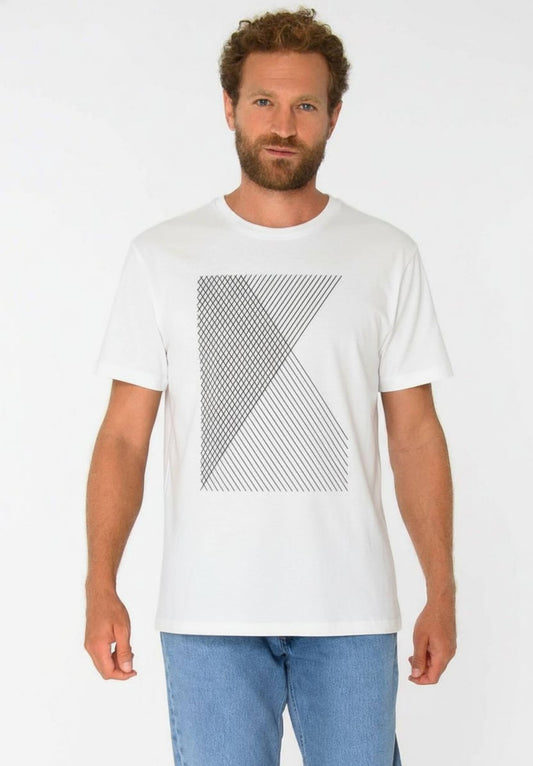 TT02 T-Shirt Spacegrid white (GOTS, vegan)