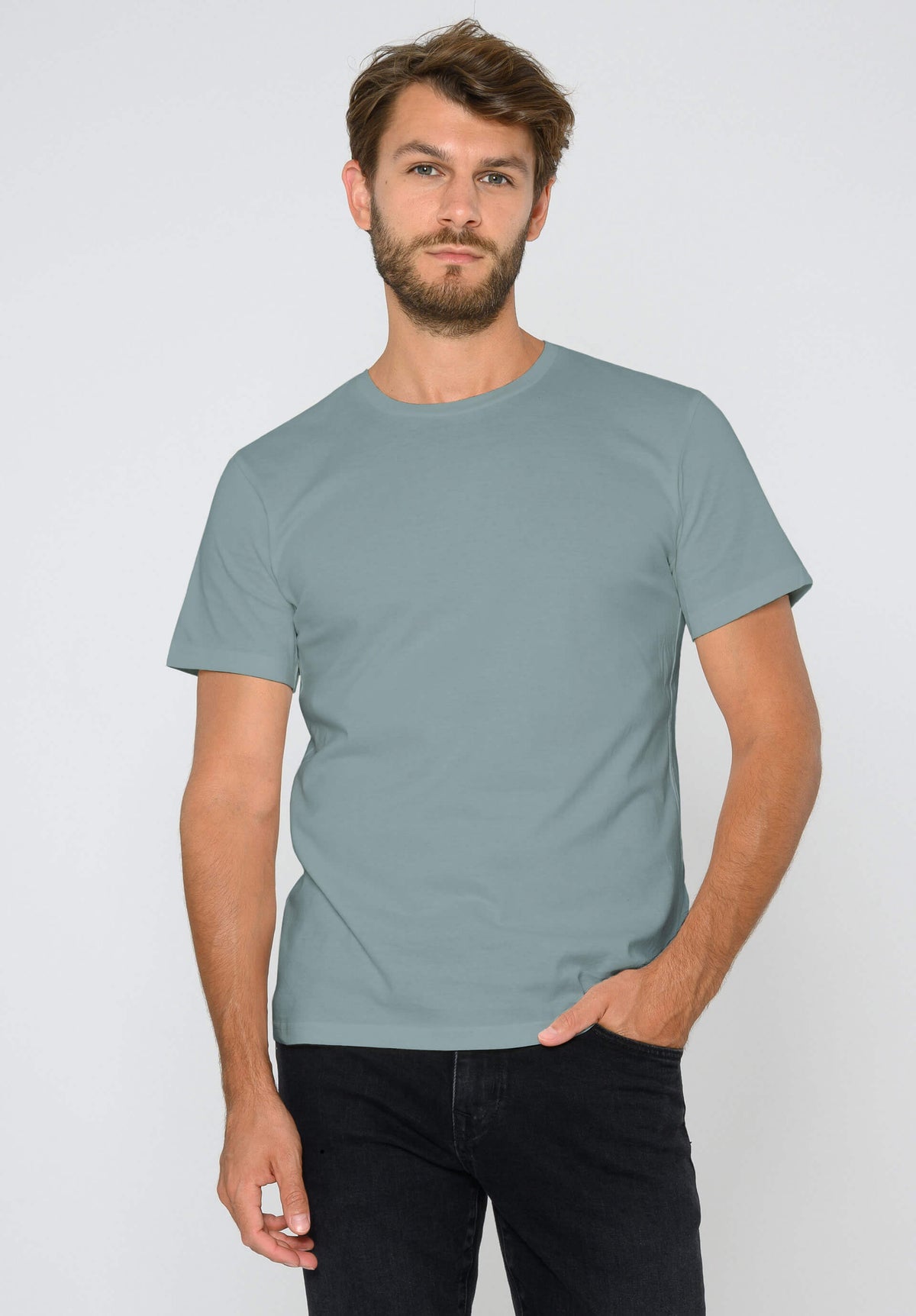 TT02 T-Shirt green blue 180 g/m² (GOTS, vegan)