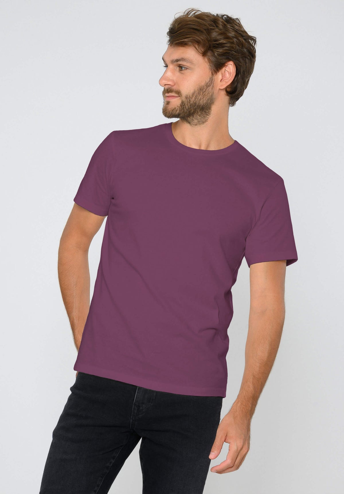TT02 T-Shirt plum 180 g/m² (GOTS, vegan)