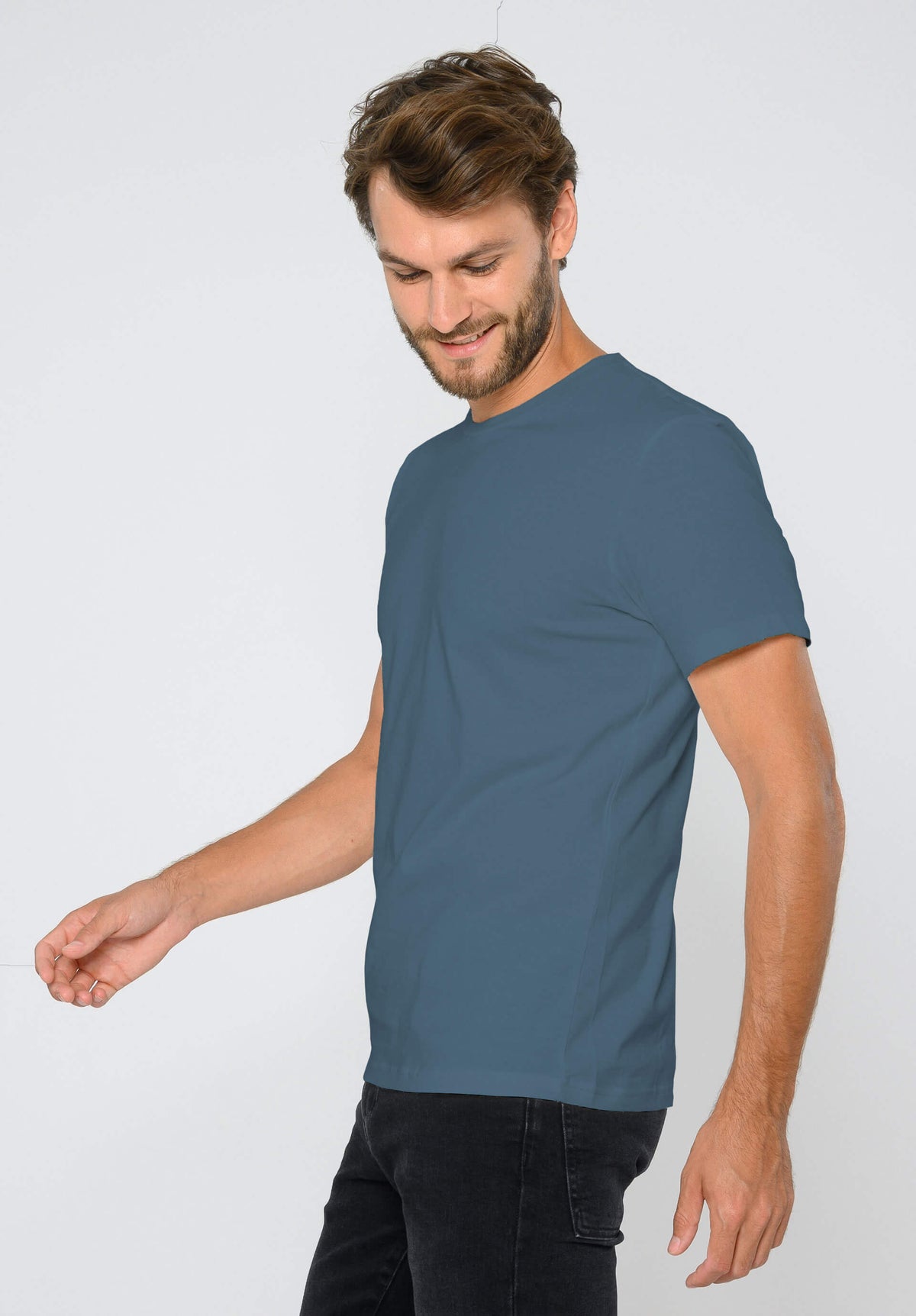 TT02 T-Shirt sea blue 180 g/m² (GOTS, vegan)