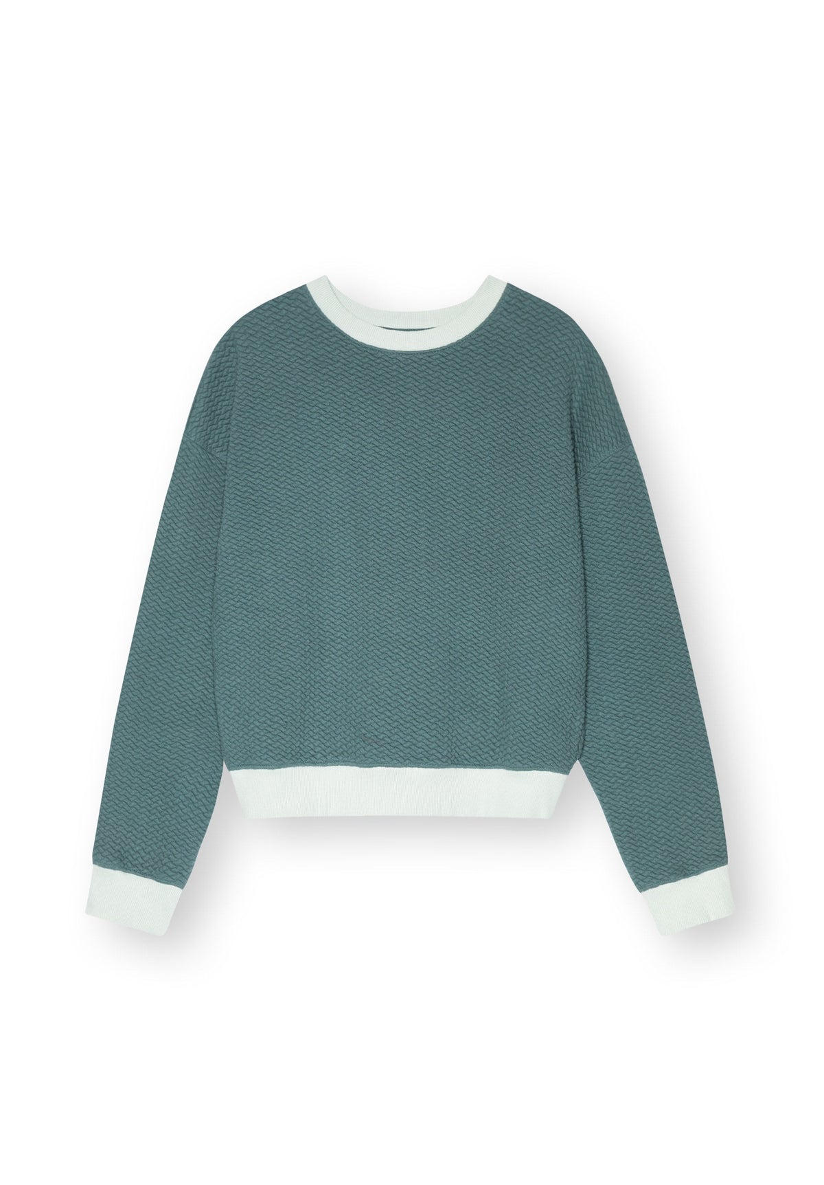 TT1022 Sweater Structured Oversized fir tree (GOTS, vegan)