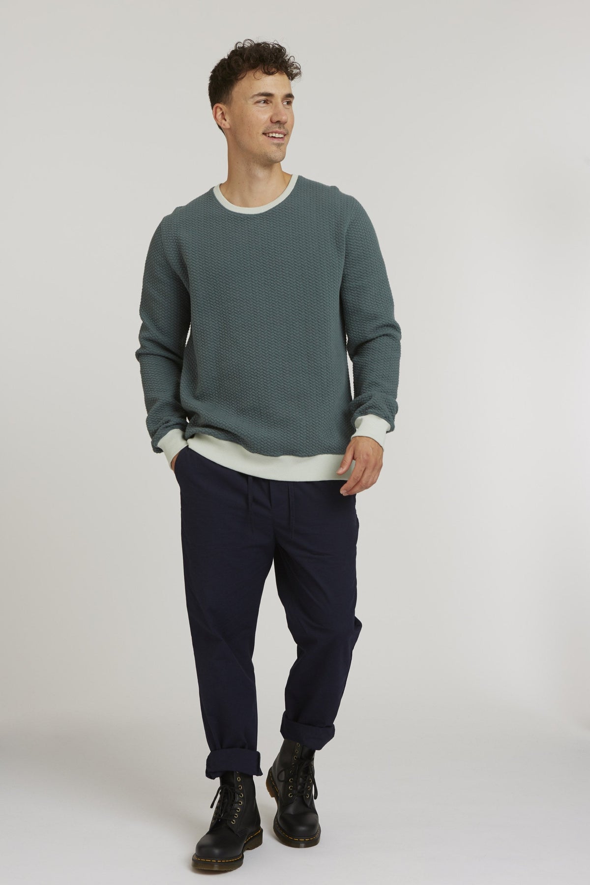 TT1029 Sweater Structured fir tree (GOTS)