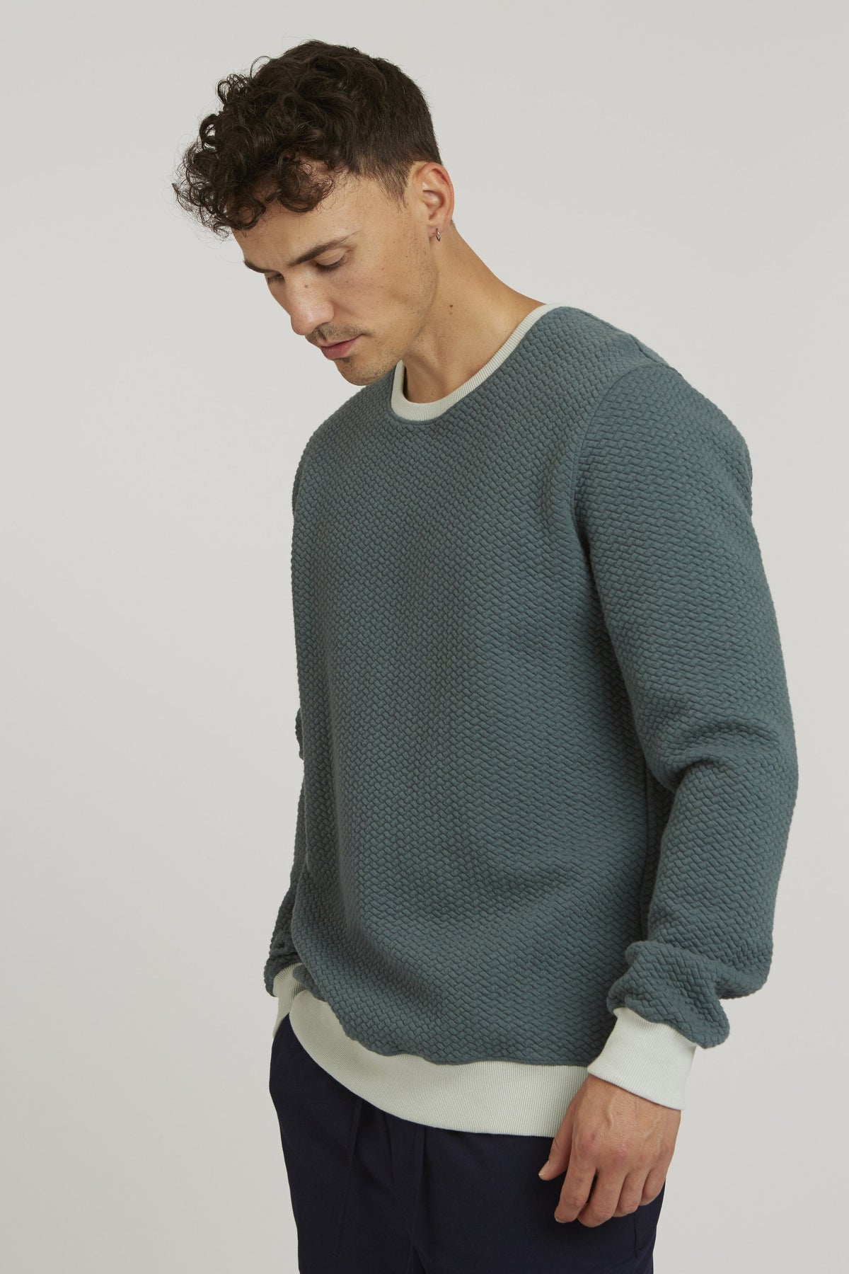 TT1029 Sweater Structured fir tree (GOTS)